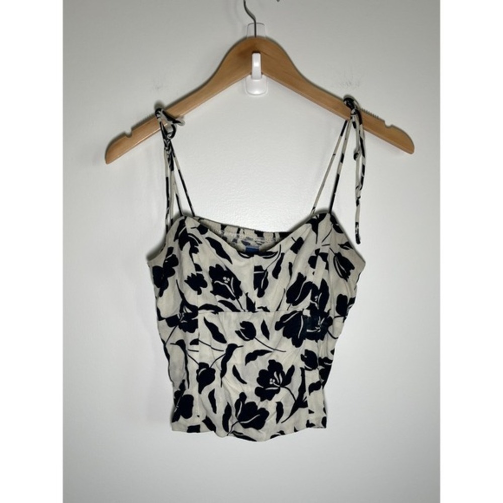 Y2K Babydoll Fairy Floral Bow Going Out Top Womens White Small
